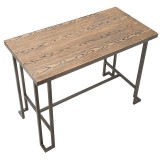 LumiSource Roman Counter Table - Antique + Brown - Top