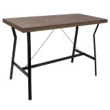 LumiSource Wishbone Counter Table - Perspective