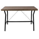 LumiSource Wishbone Counter Table - Rear / Front
