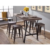 LumiSource Wishbone Counter Table - Lifestyle