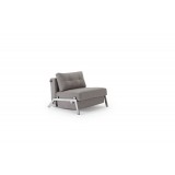 Cubed 02 Chair In Mixed Dance Gray Fabric -  Front Angled