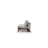 Cubed 02 Chair In Dark Wood Legs - Side