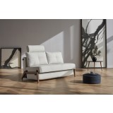 Cubed 02 Chair In Dark Wood Legs - Half Reclined