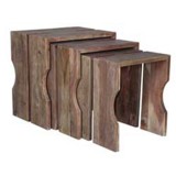 Bengal Manor Acacia Wood Set of Nested Tables