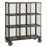Industria Metal and Wood Bookcase