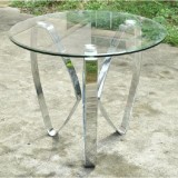 Hollywood Nickel Tri Leg End Table