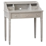 Darcy Burnished Grey 5 Drawer Powered Accent Desk
