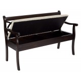 Coventry Storage Bench - Open - Black