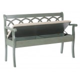 Coventry Storage Bench - Open - Green