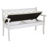 Coventry Storage Bench - Open - White
