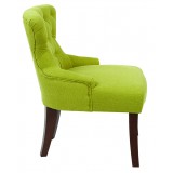 Curves Hour Glass Accent Chair - Apple Green