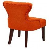 Curves Hour Glass Accent Chair - Orange