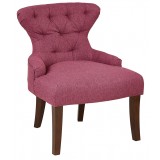 Curves Hour Glass Accent Chair - Purple