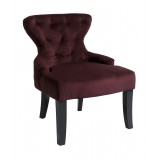 Curves Hour Glass Accent Chair - Port Velvet