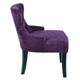 Curves Hour Glass Accent Chair - Purple