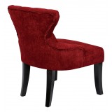Curves Hour Glass Accent Chair - Red