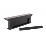 Nova Solo Halifax 4-Hook Coat Rack - Black White Antique - Angled Side