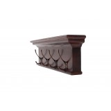 Nova Solo Toscana 4-Hook Coat Rack - Angled