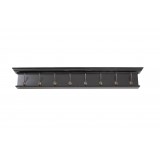 Black White Antique - Nova Solo Halifax 8-Hook Coat Rack - Front
