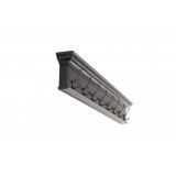 Black White Antique - Nova Solo Halifax 8-Hook Coat Rack - Angled