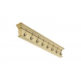Yellow Brown Antique - Nova Solo Halifax 8-Hook Coat Rack - Angled