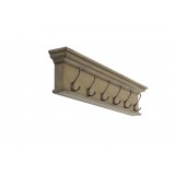 Nova Solo Halifax 6-Hook Coat Rack - Angled - Green Black Antique