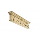 Nova Solo Halifax 6-Hook Coat Rack - Angled - Yellow Black Antique