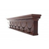 Nova Solo Toscana 6-Hook Coat Rack - Angled