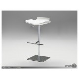 Senza Hydraulic Bar Stool - White
