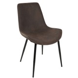 LumiSource Duke Dining Chair - Set of 2 - ESPRESSO - Perspective