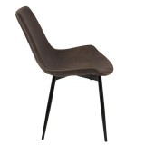 LumiSource Duke Dining Chair - Set of 2 - ESPRESSO - Side