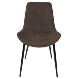 LumiSource Duke Dining Chair - Set of 2 - ESPRESSO - Front