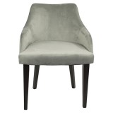 LumiSource Eliza Dining Chair - Set of 2 - GREY - Front