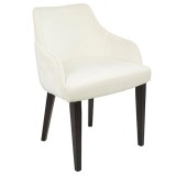 LumiSource Eliza Dining Chair - Set of 2 - CREAM - Perspective