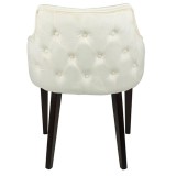 LumiSource Eliza Dining Chair - Set of 2 - CREAM - Rear