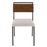 LumiSource Fiji Dining Chair - Set of 2 - CREAM - Front