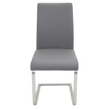 LumiSource Foster Dining Chair - Set of 2 - GREY - Front