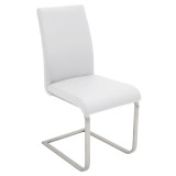 LumiSource Foster Dining Chair - Set of 2 - WHITE - Perspective