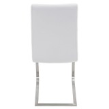 LumiSource Foster Dining Chair - Set of 2 - WHITE - Rear