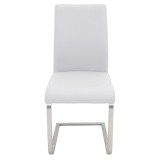 LumiSource Foster Dining Chair - Set of 2 - WHITE - Front