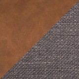 LumiSource Outlaw Two-Tone Chair - Set of 2 - BROWN+GREY - Swatch