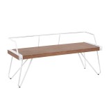LumiSource Stefani Bench - BROWN - Perspective