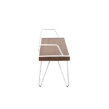 LumiSource Stefani Bench - BROWN - Side