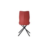 Whiteline Modern Living Marlon Dining Chair - Burgundy - Rear