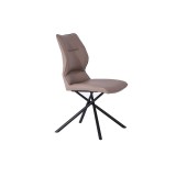 Whiteline Modern Living Marlon Dining Chair - Taupe - Perspective