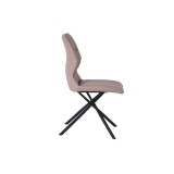 Whiteline Modern Living Marlon Dining Chair - Taupe - Side
