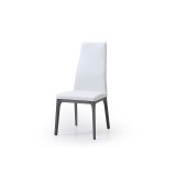 Whiteline Modern Living Ricky Dining Chair - Grey Oak / White