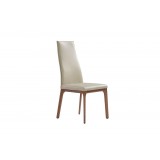 Ricky Dining Chair Taupe Faux Leather 