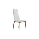 Whiteline Modern Living Ricky Dining Chair - Walnut / White