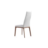 Whiteline Modern Living Ricky Dining Chair - Walnut / White